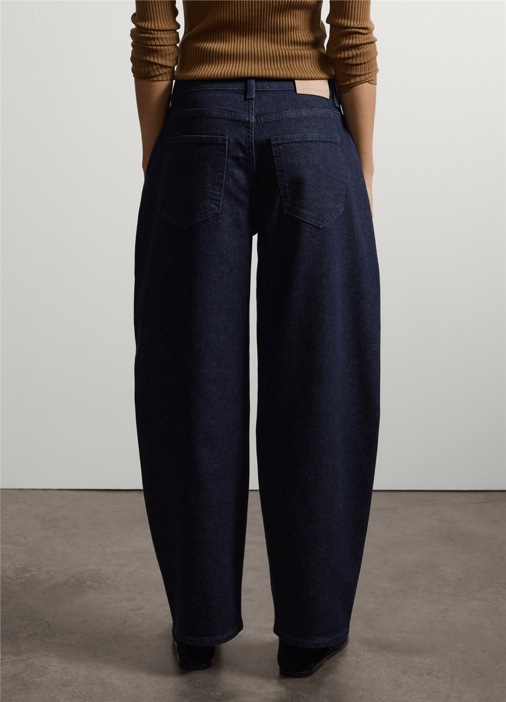 Mavi Balon Kesim Esnek Pamuklu Denim Jean