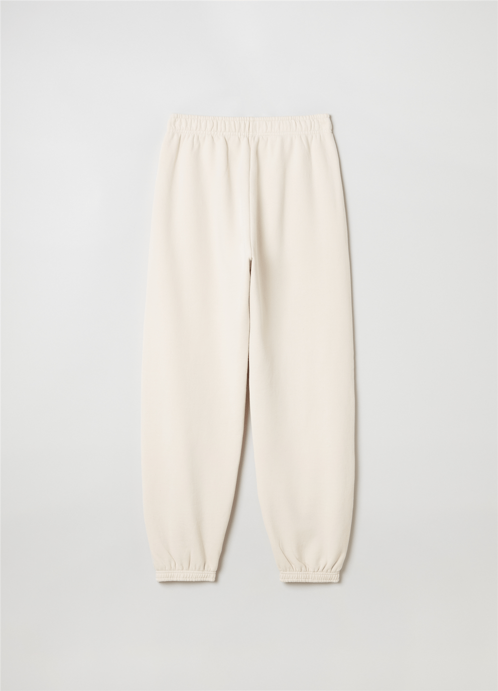 Peluş Kırık Beyaz Jogger Pantolon