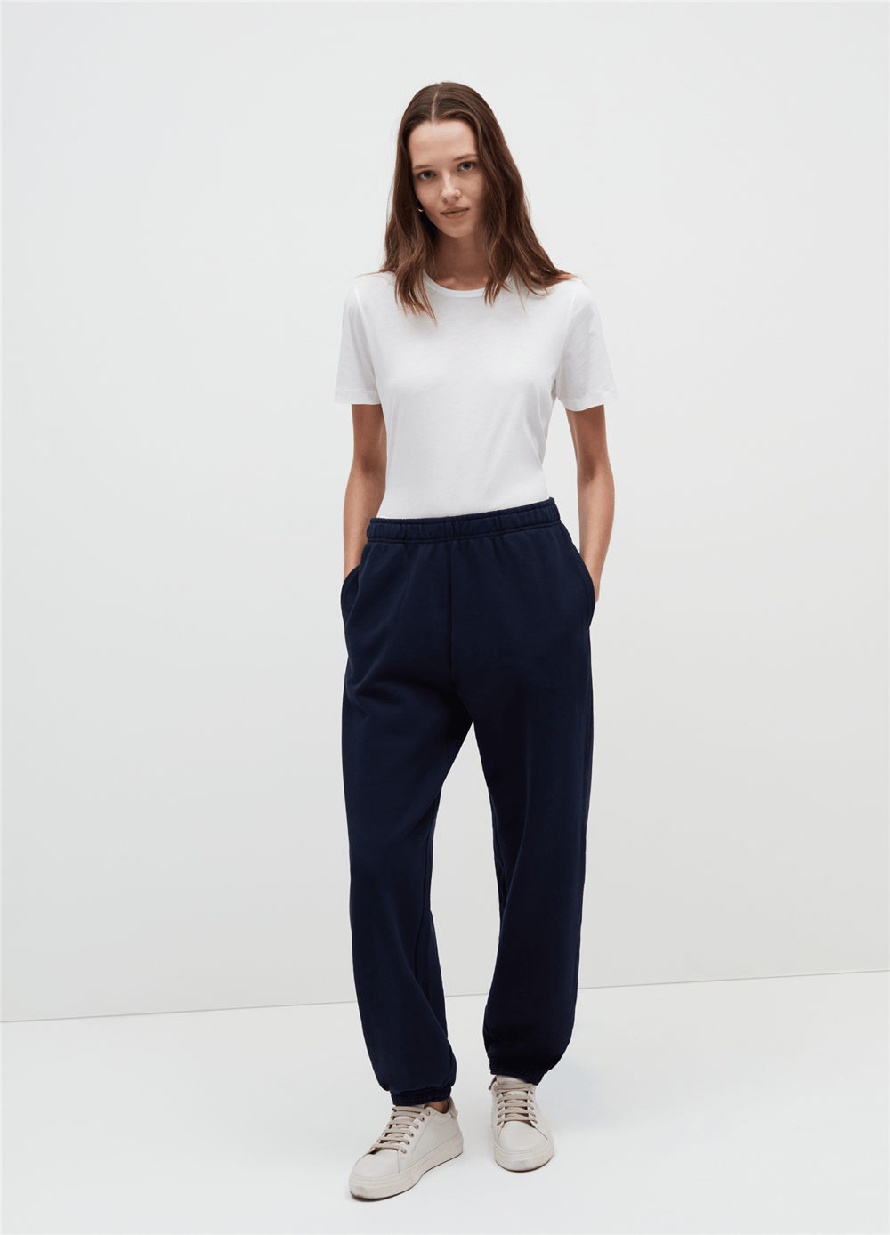Peluş Lacivert Jogger Pantolon
