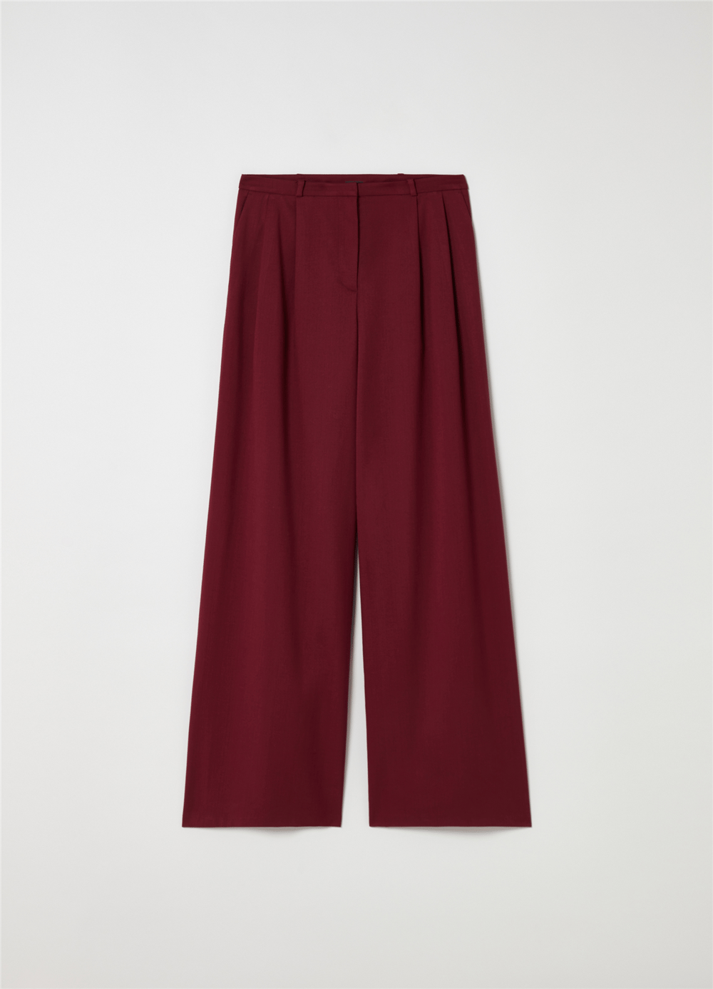 Pensli Bol Kesim Bordo Pantolon