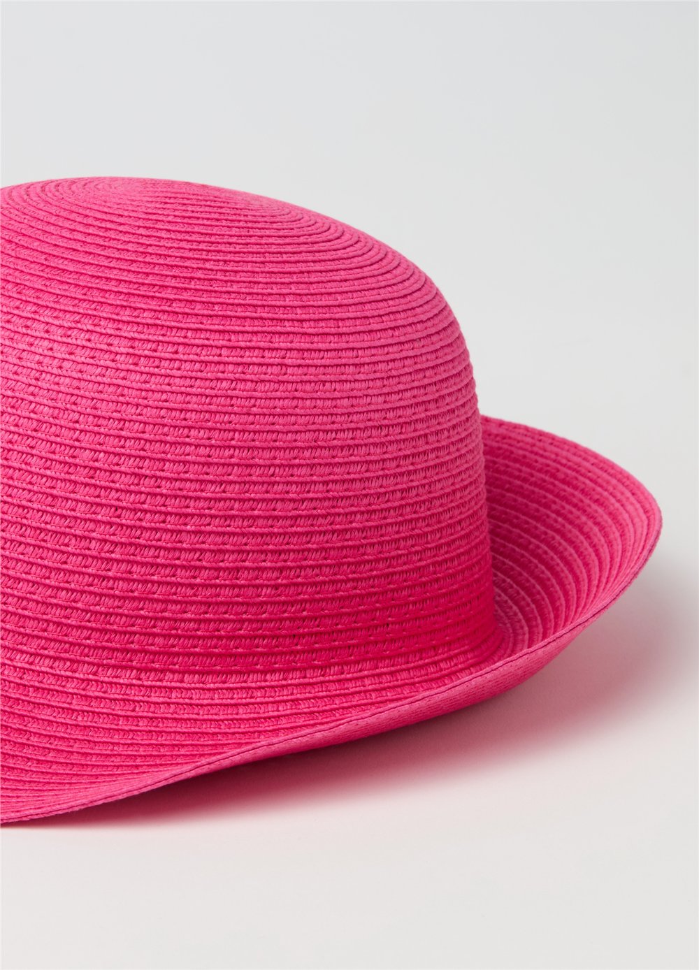 Raffia Cloche Pembe Şapka