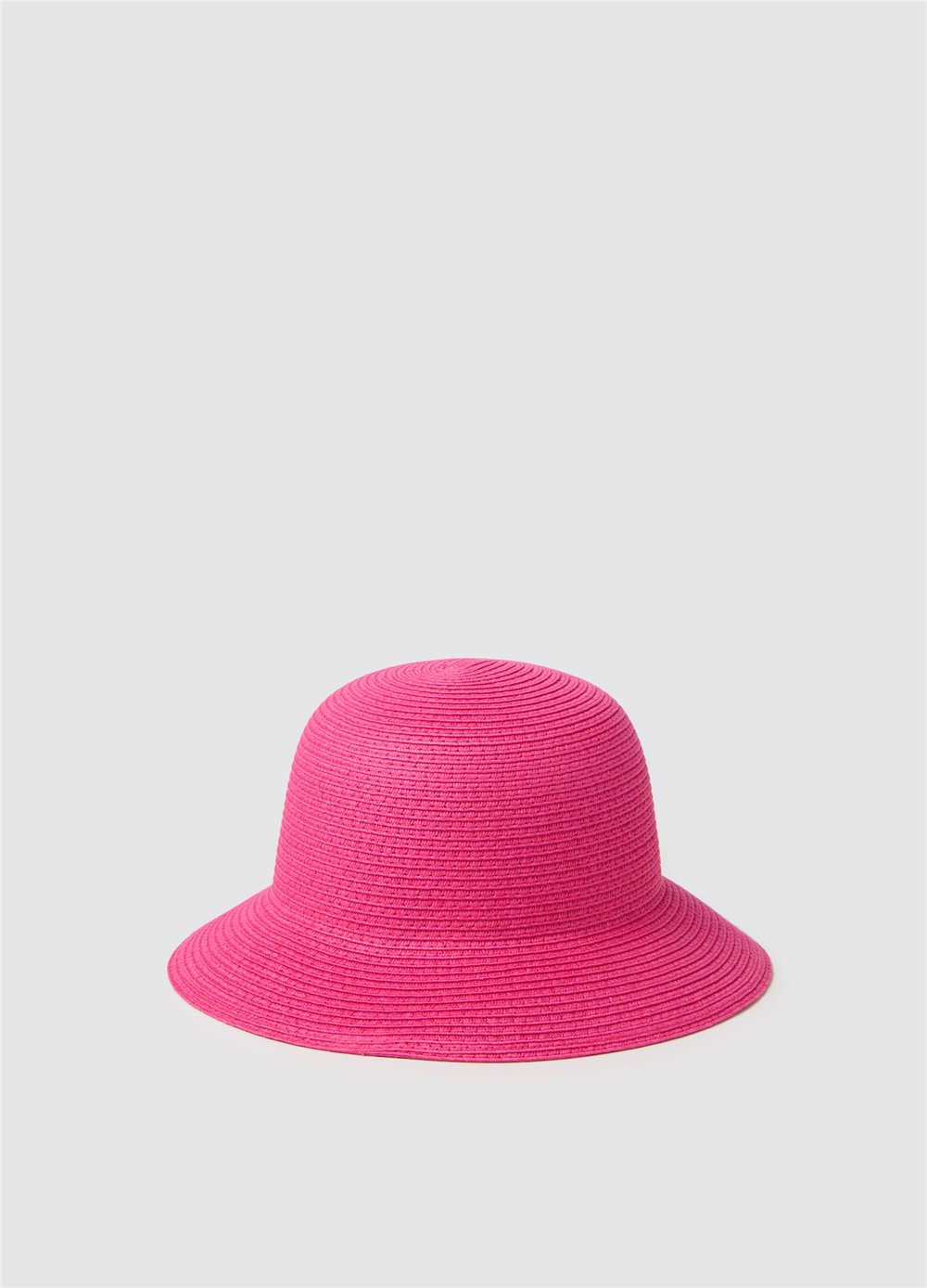 Raffia Cloche Pembe Şapka
