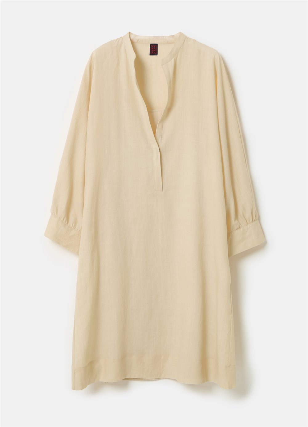 Rami Kumaş Bej Kaftan Elbise