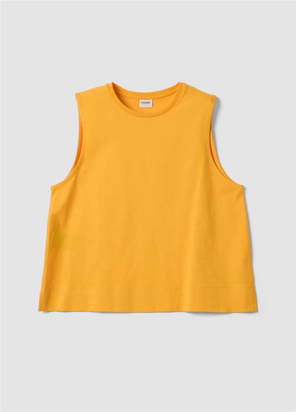 Sarı Oversize Pamuk Atlet