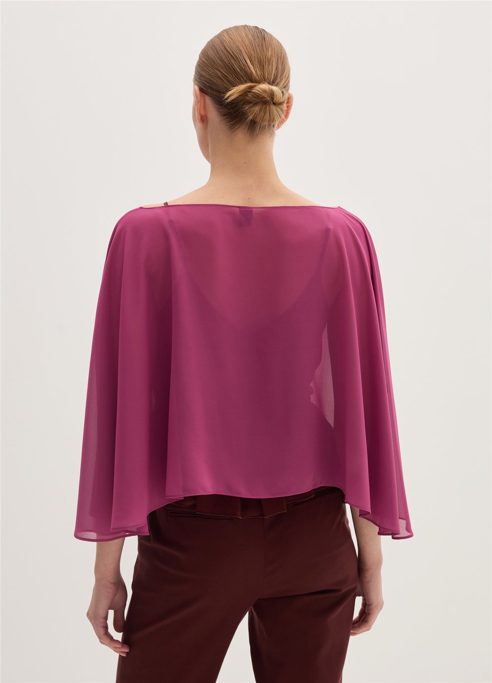 Şifon Mor Bolero