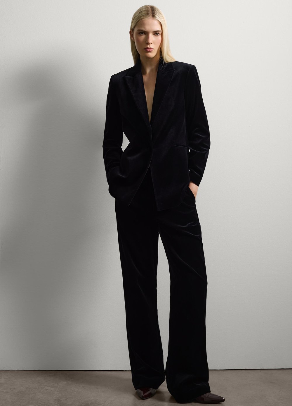 Siyah Pamuklu Blazer