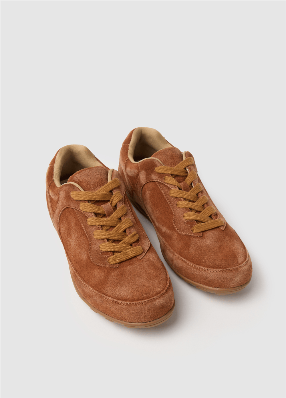 Süet Retro Kahverengi Sneaker