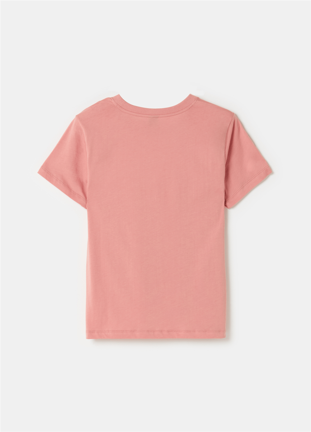 Supima Pamuklu Jarse Pembe Tişört