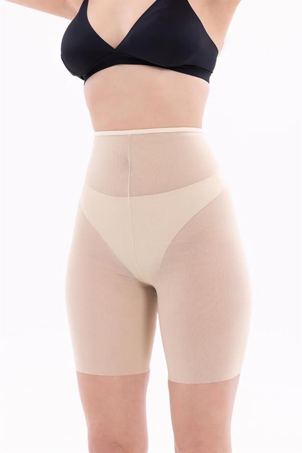 Ten MI EMAY 2705 Lazer Tül Toparlayıcı Paçalı Boxer Hayalet Korse