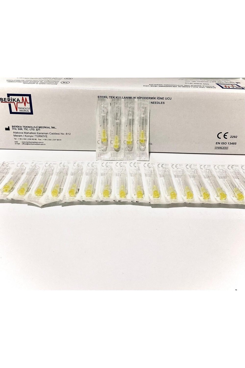 30G 13mm Mezoterapi Botoks Prp İğnesi Sarı - 500 Adet