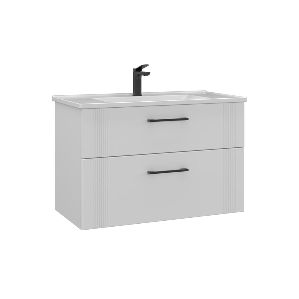 Bari 80 cm Lavabolu Banyo Alt Dolabı