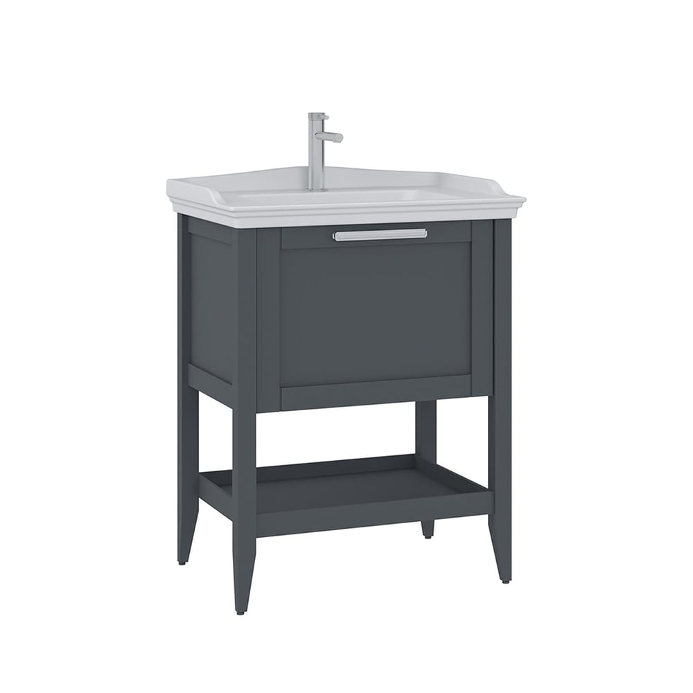 Bastle 65 cm Lavabolu Banyo Alt Dolabı
