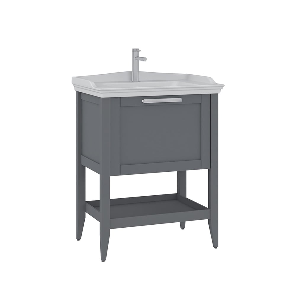 Bastle 65 cm Lavabolu Banyo Alt Dolabı