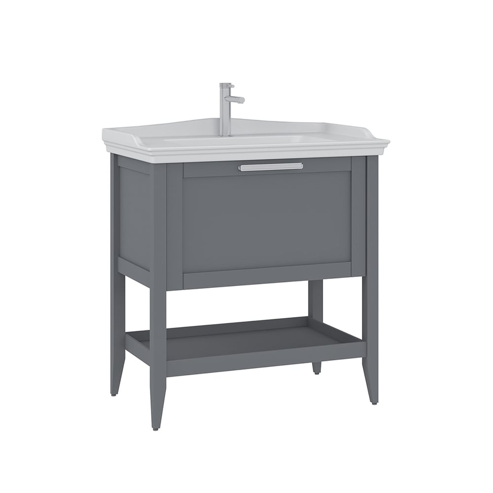 Bastle 85 cm Lavabolu Banyo Alt Dolabı