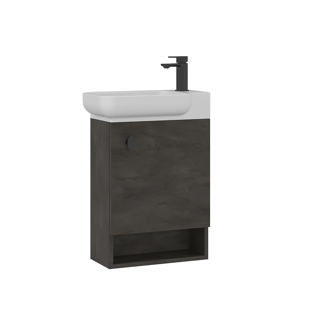 Begonya 55 cm Lavabolu Banyo Alt Dolabı