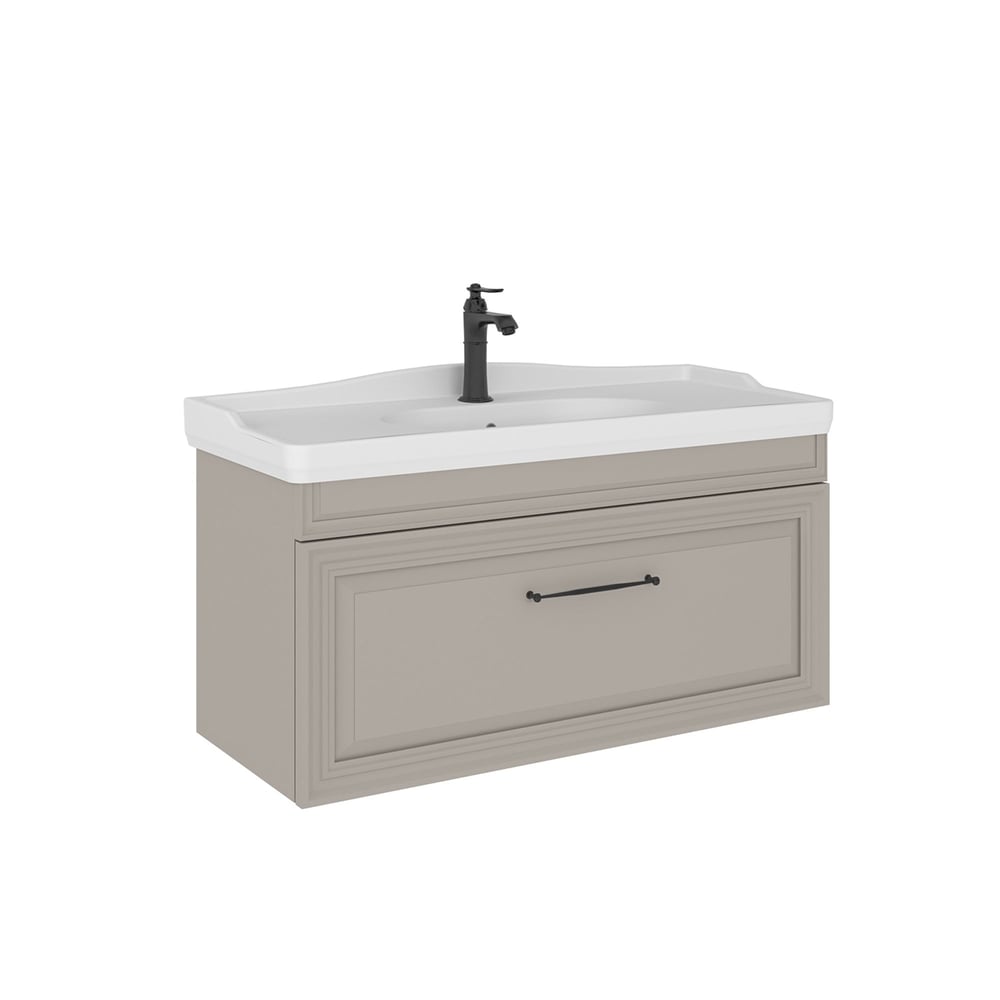 Design 105 cm Lavabolu Banyo Alt Dolabı