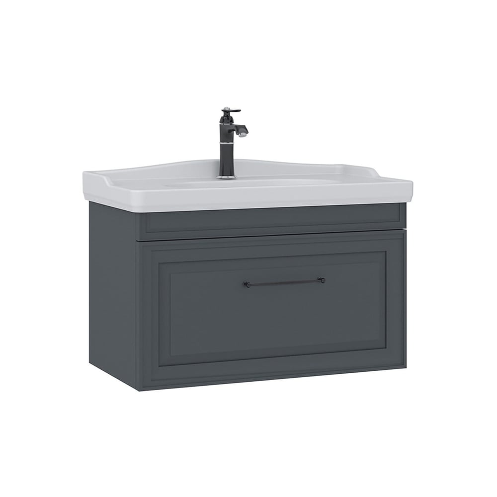Design 85 cm Lavabolu Banyo Alt Dolabı