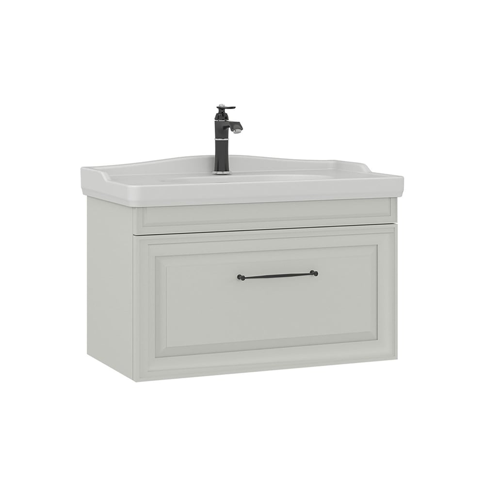Design 85 cm Lavabolu Banyo Alt Dolabı