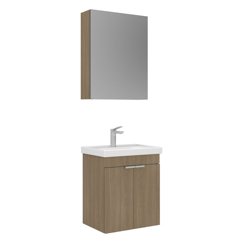 Desna 50 cm Banyo Dolabı Takımı (Ayna Dolaplı)