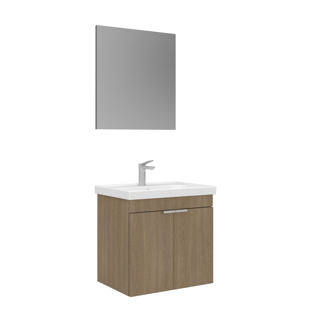 Desna 60 cm Banyo Dolabı Takımı (Düz Aynalı)