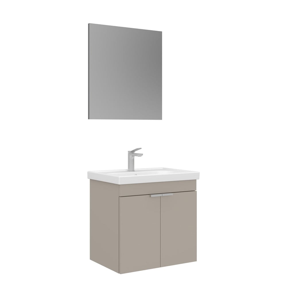 Desna 60 cm Banyo Dolabı Takımı (Düz Aynalı)