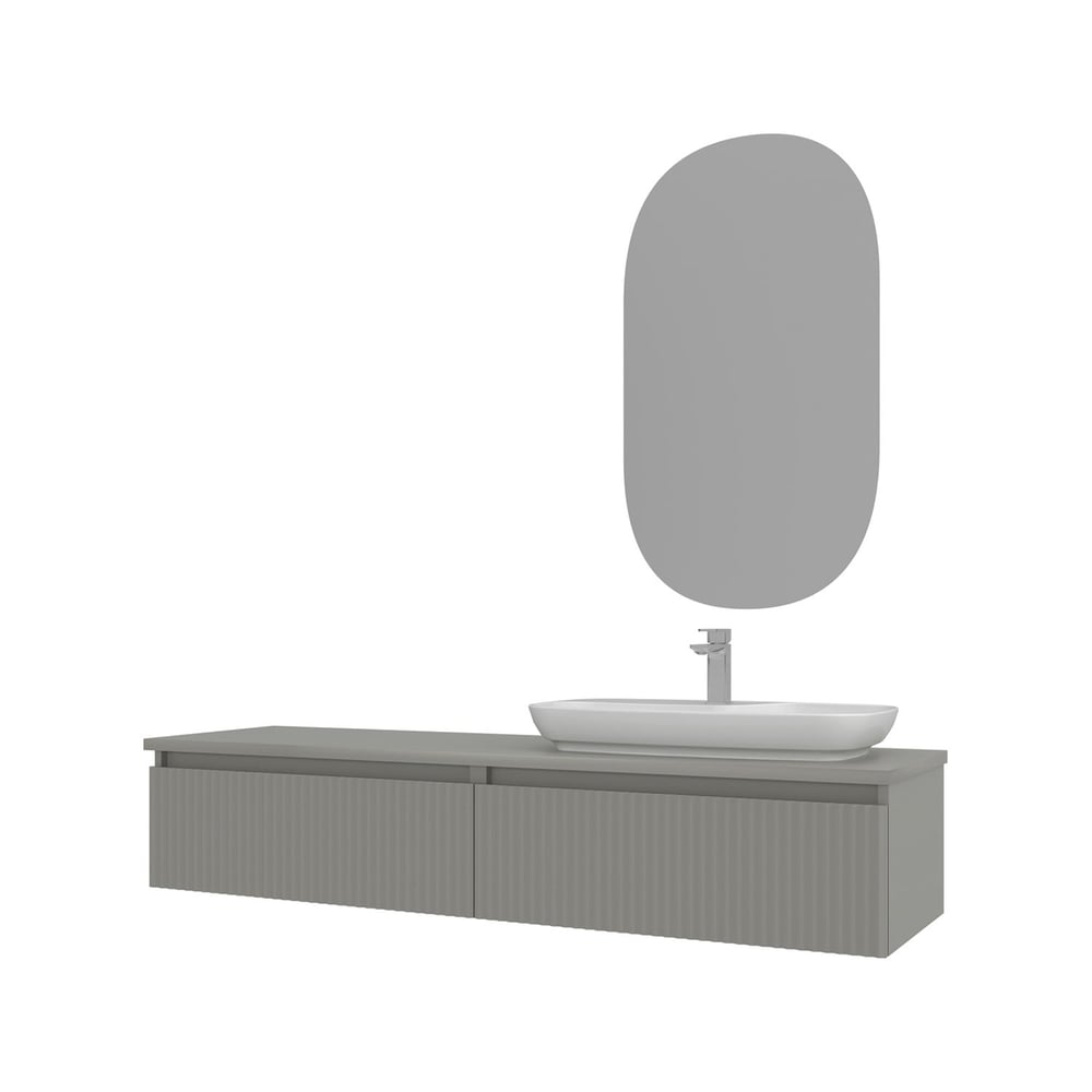 Lentia 160 cm Banyo Dolabı Takımı