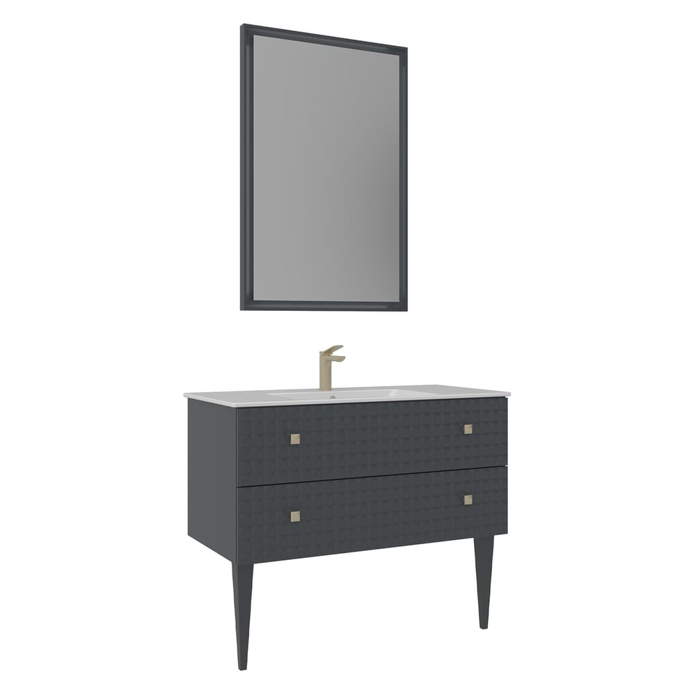Lipari 100 cm Ayaklı Banyo Dolabı Takımı