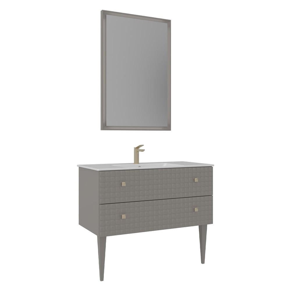 Lipari 100 cm Ayaklı Banyo Dolabı Takımı