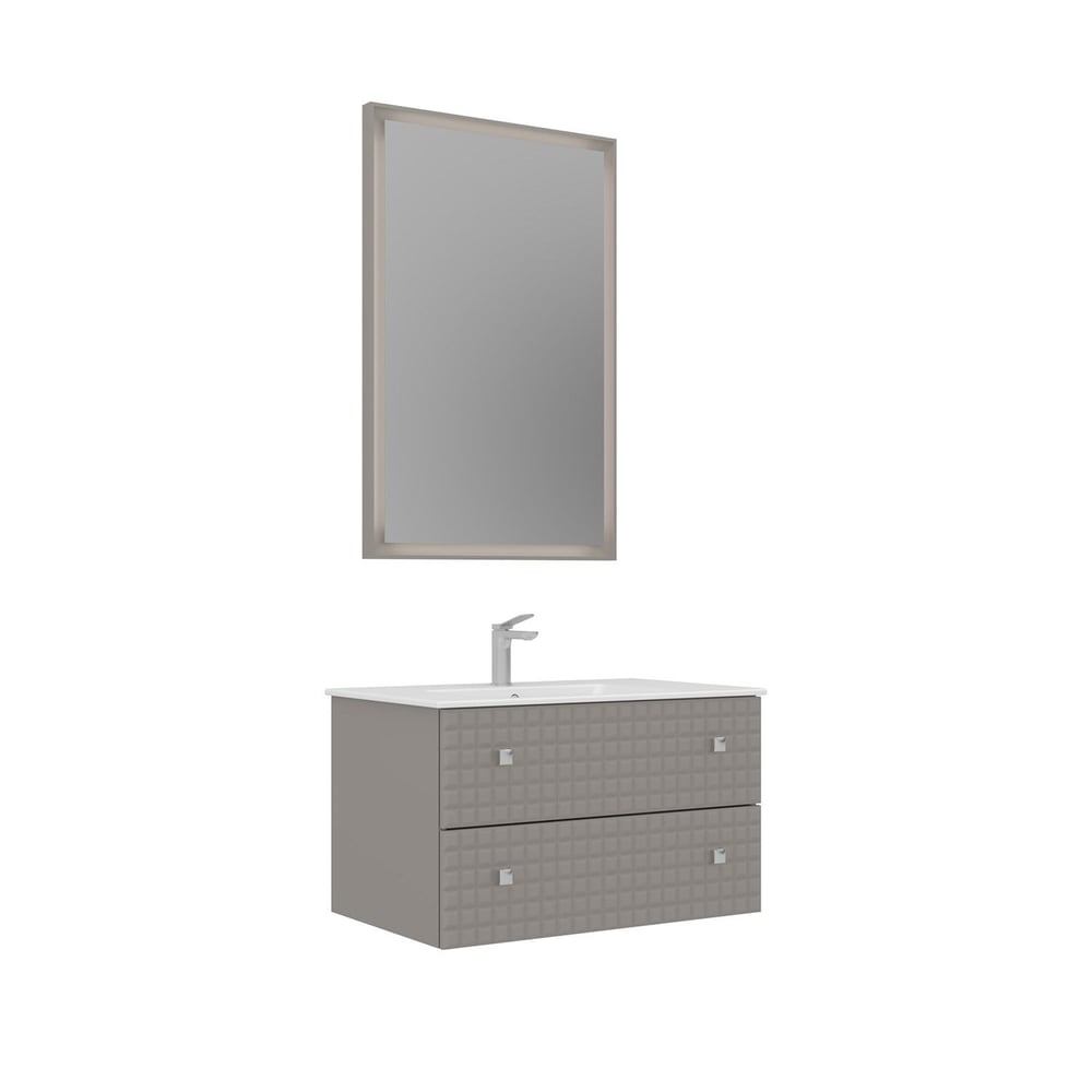Lipari 80 cm Asma Banyo Dolabı Takımı