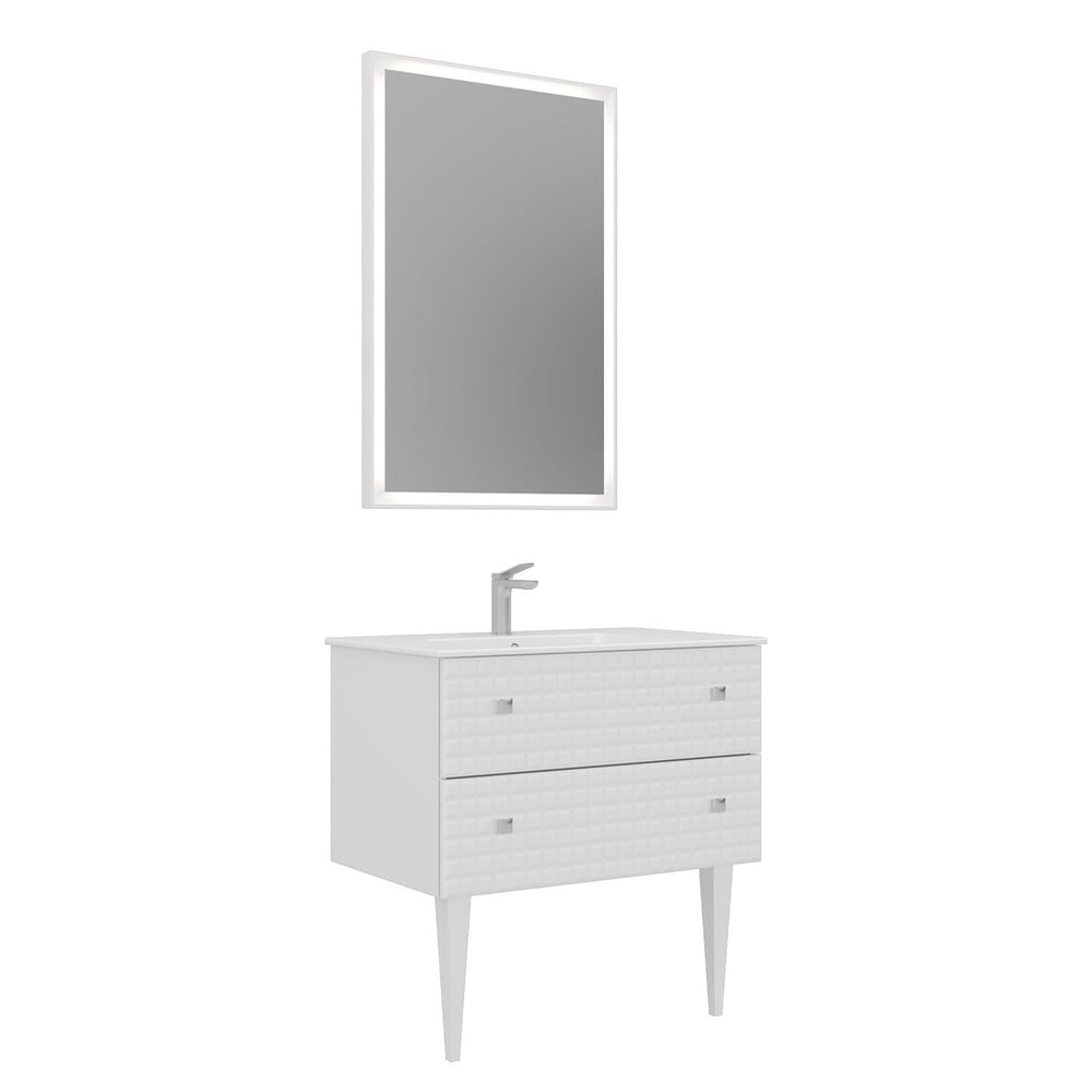 Lipari 80 cm Ayaklı Banyo Dolabı Takımı