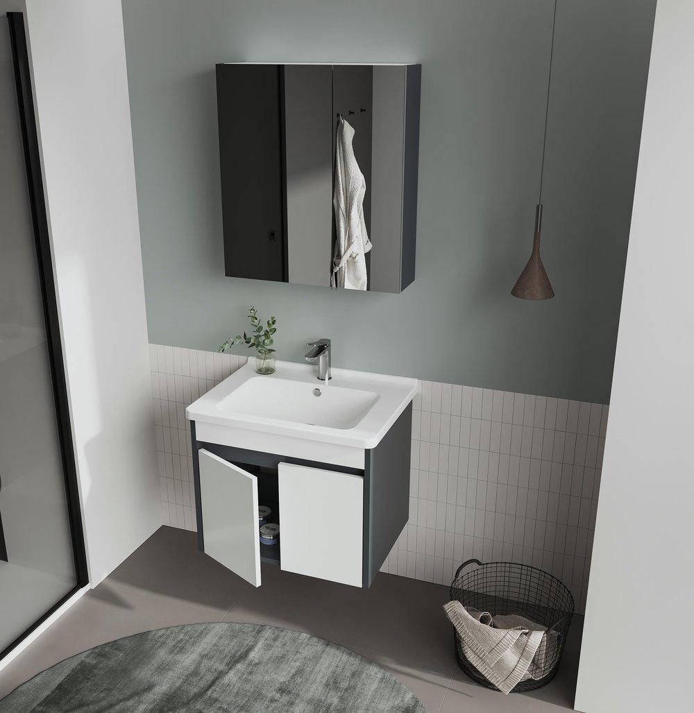 Lotus 65 cm Banyo Dolabı Takımı