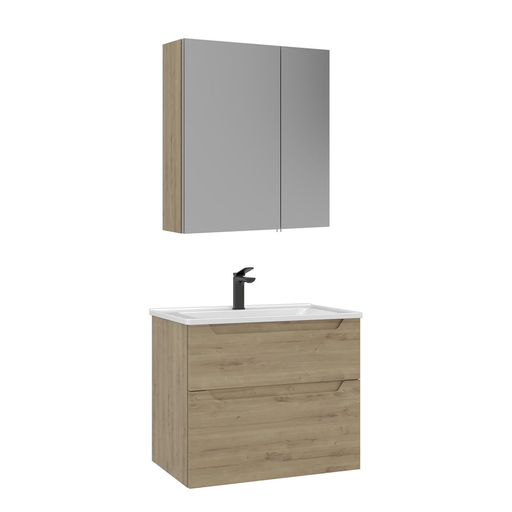 Messina 65 cm Banyo Dolabı Takımı (Ayna Dolaplı)