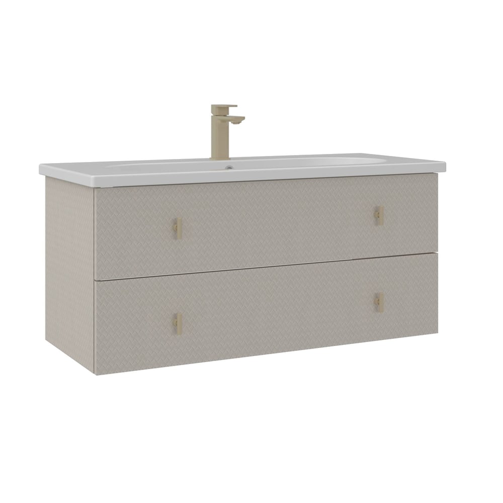 Milazzo 100 cm Asma Lavabolu Banyo Alt Dolabı