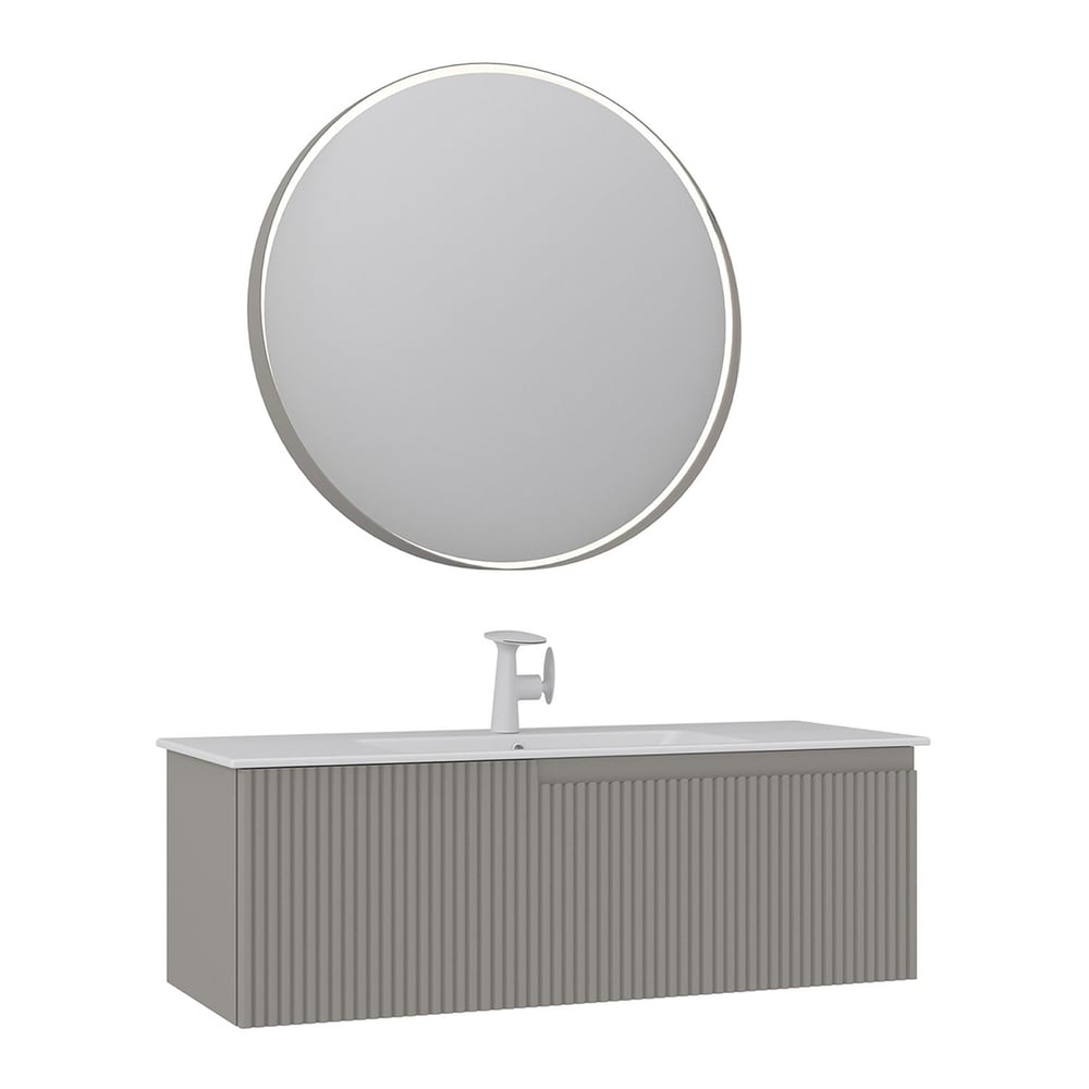 Moonlight 120 cm Tek Çekmeceli Banyo Dolabı Takımı