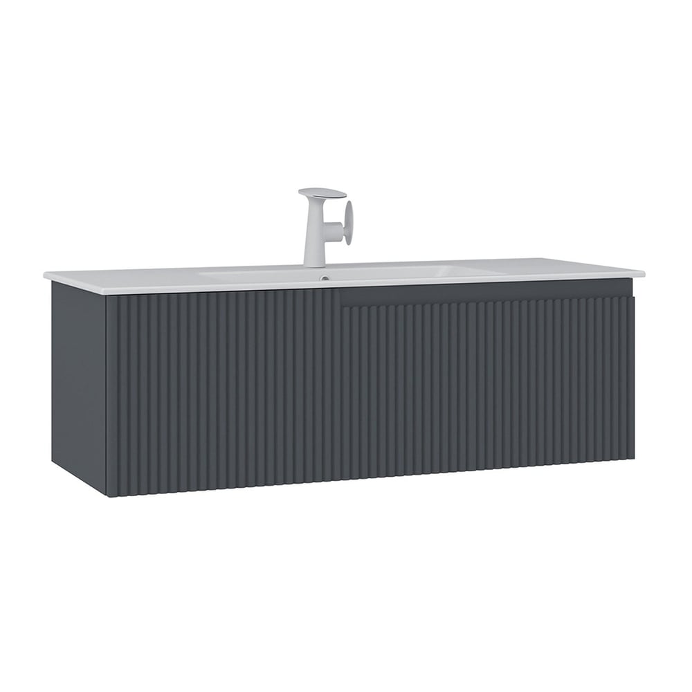 Moonlight 120 cm Tek Çekmeceli Lavabolu Banyo Alt Dolabı