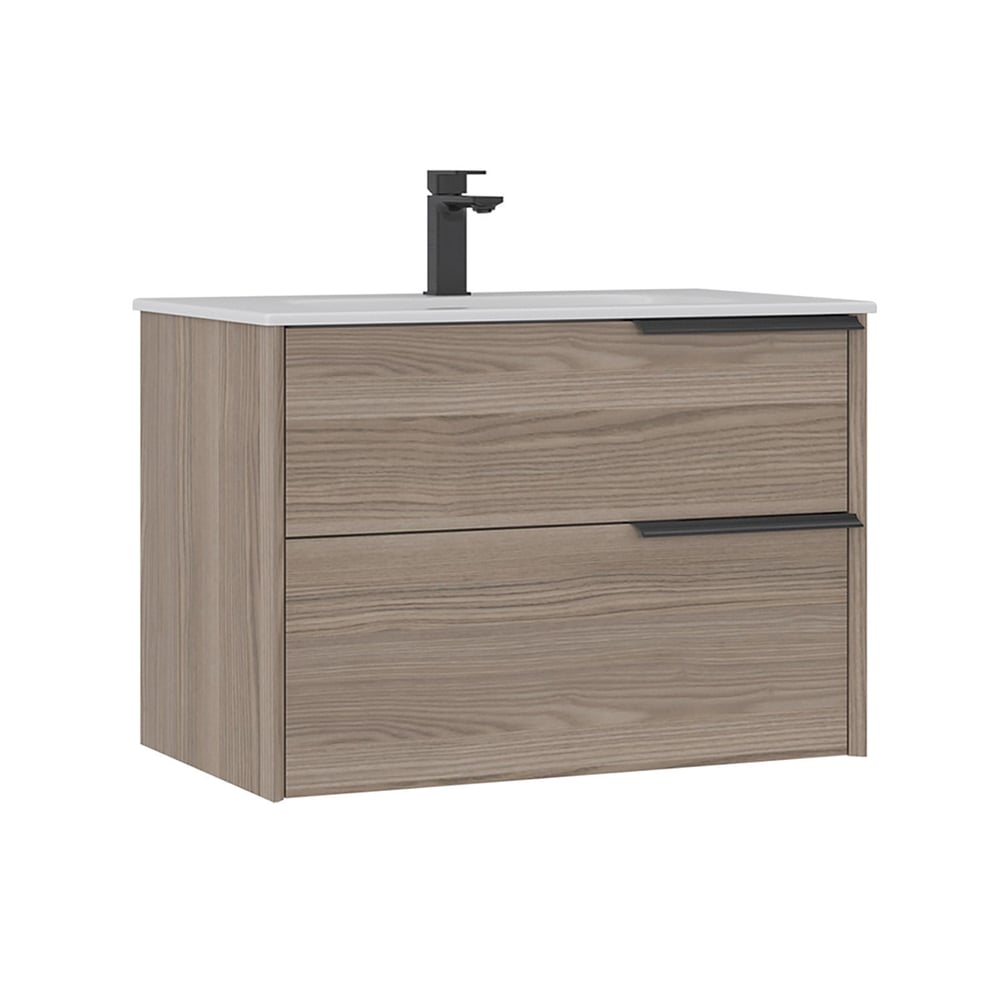 Noventa 80 cm Lavabolu Banyo Alt Dolabı Sağ