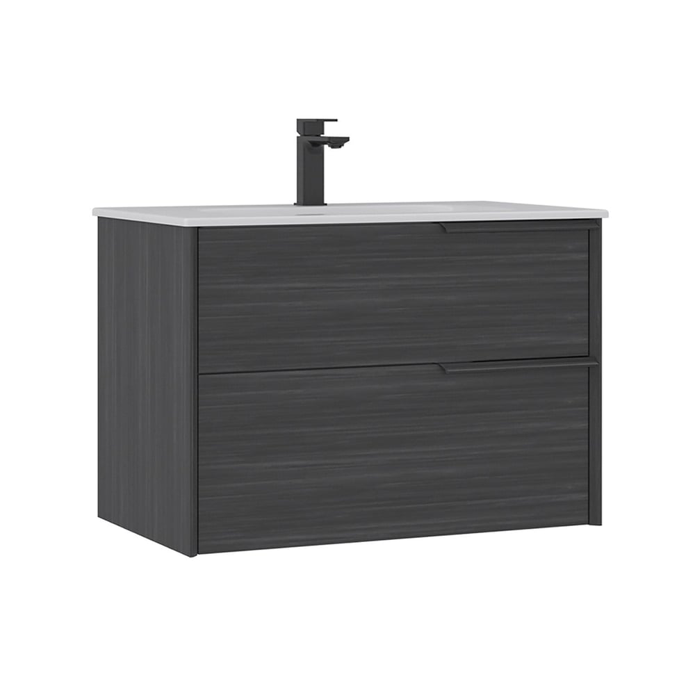 Noventa 80 cm Lavabolu Banyo Alt Dolabı Sağ