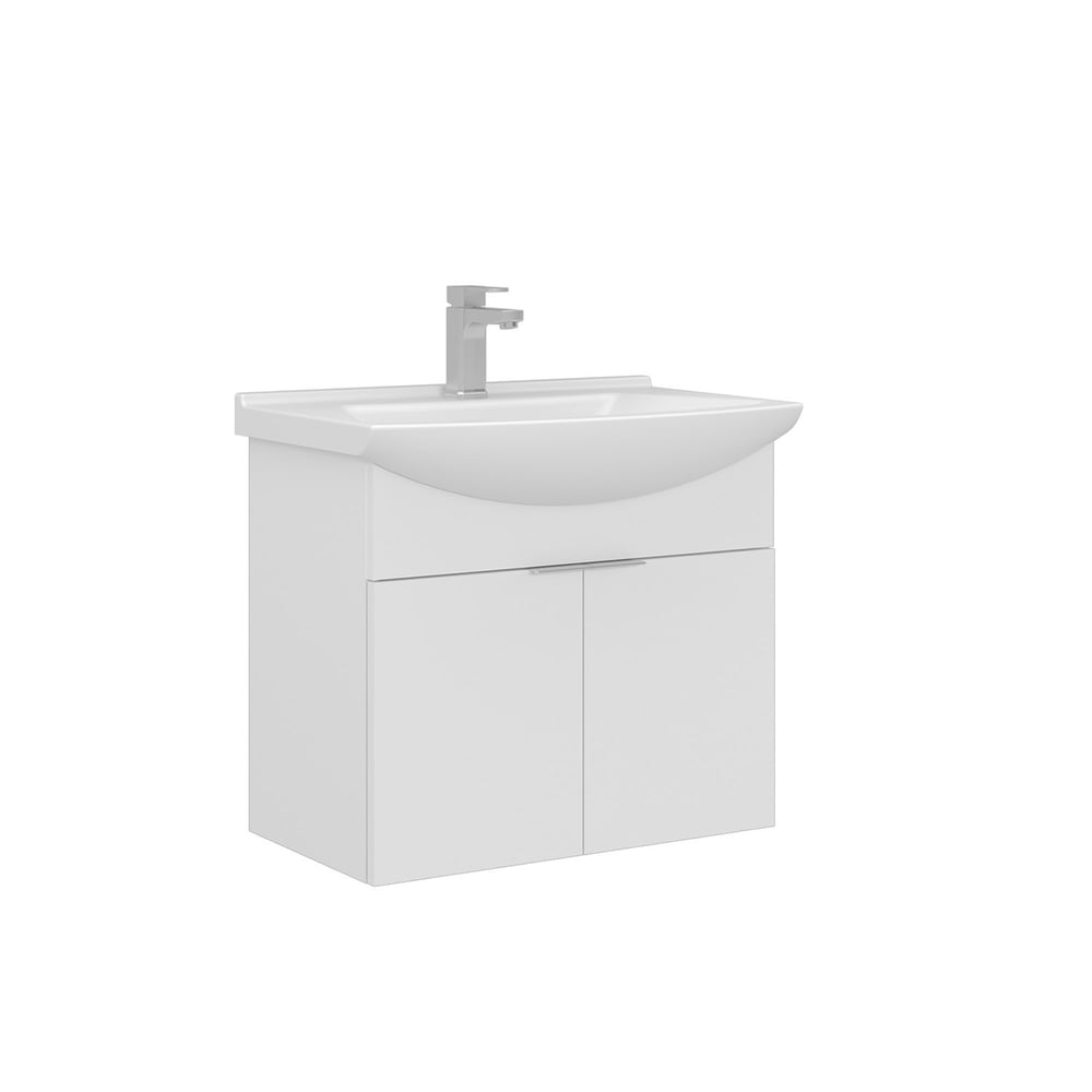 Purus 65 cm Asma Lavabolu Banyo Alt Dolabı