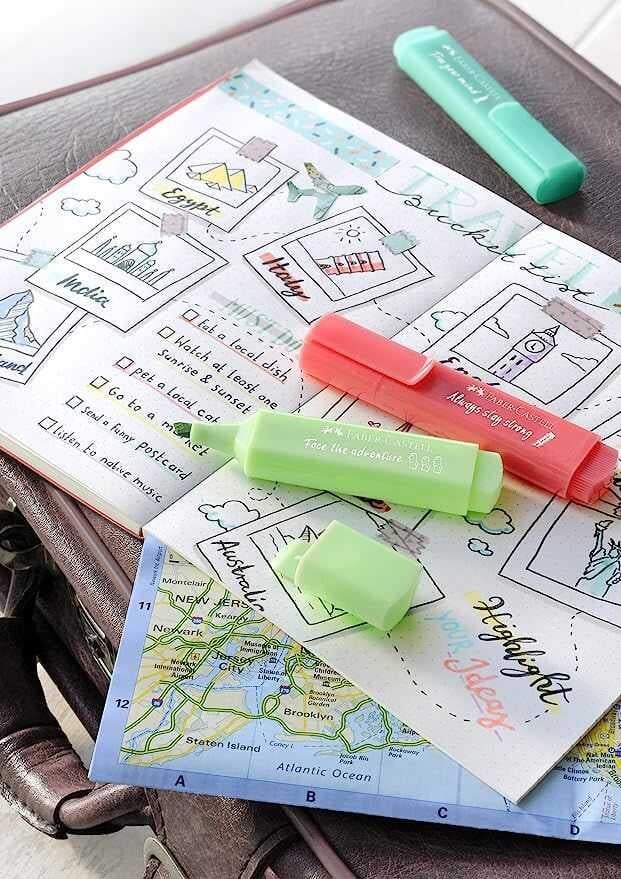 Faber-Castell 46, Fosforlu Kalem Pastel Renkler 4lü (5030254625)