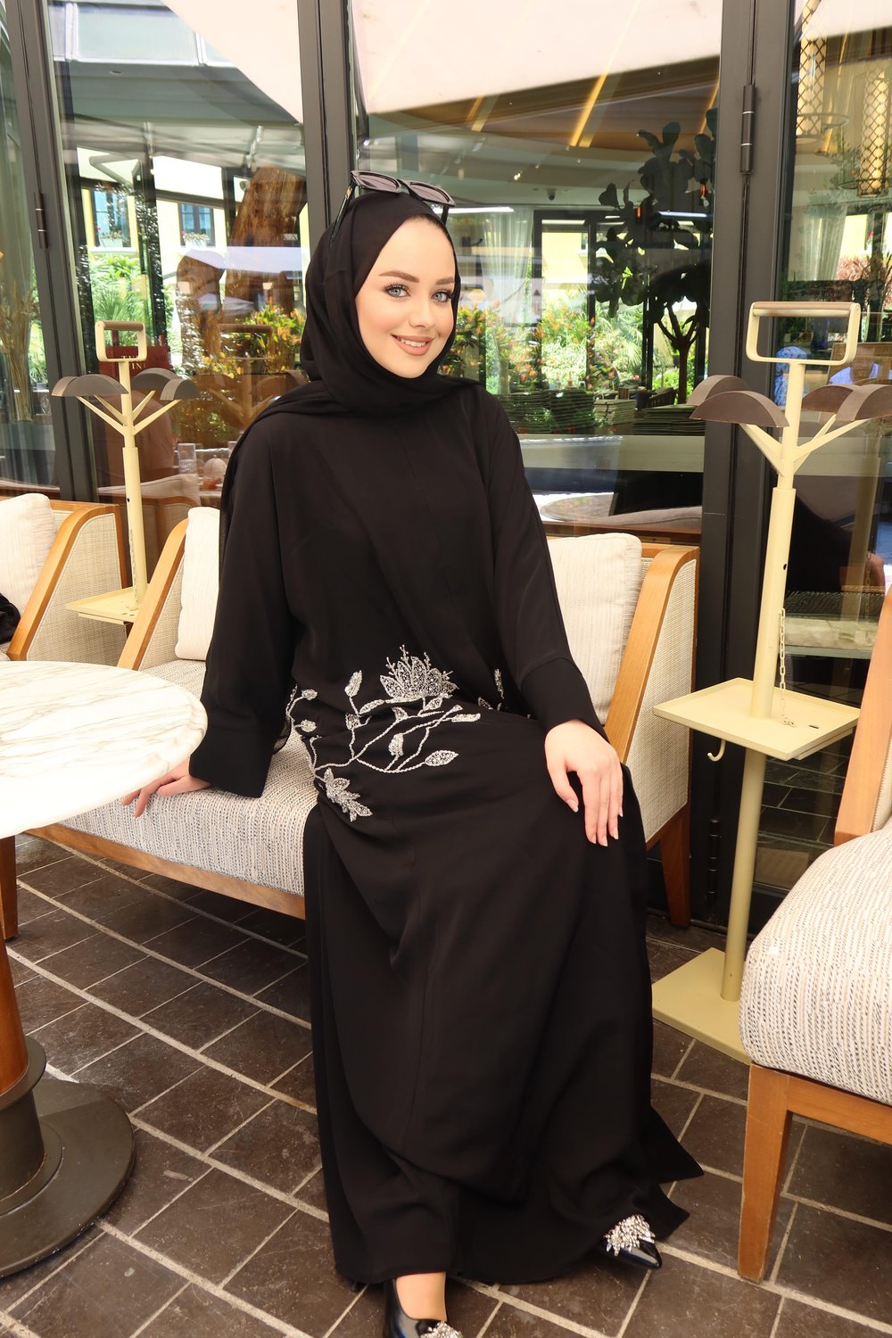 ATEŞ GÜLÜ ABAYA