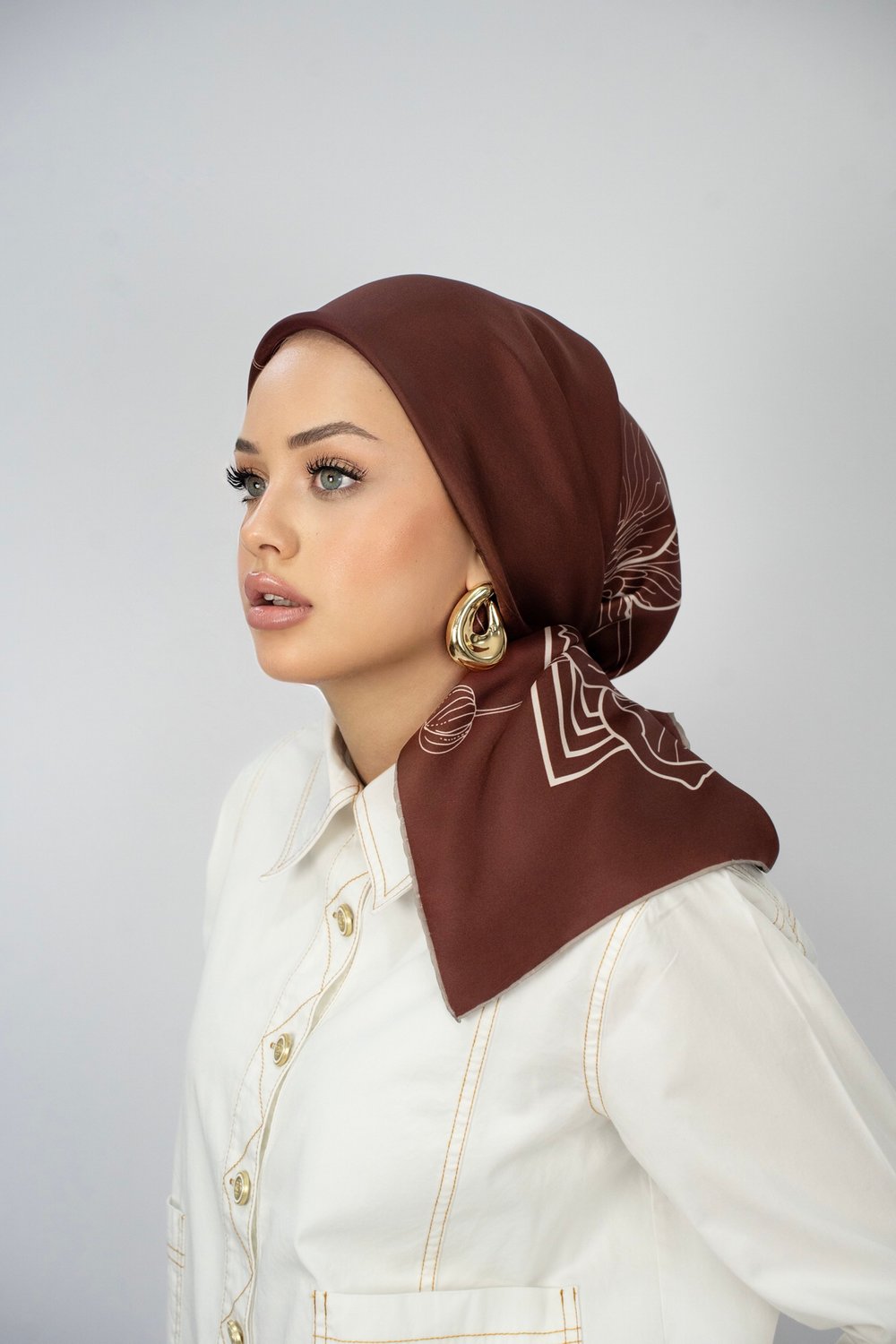 CHIARA BORDO TİVİL İPEK EŞARP 90x90