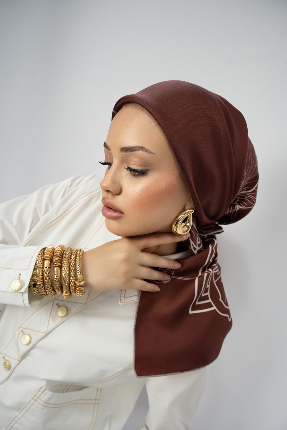 CHIARA BORDO TİVİL İPEK EŞARP 90x90