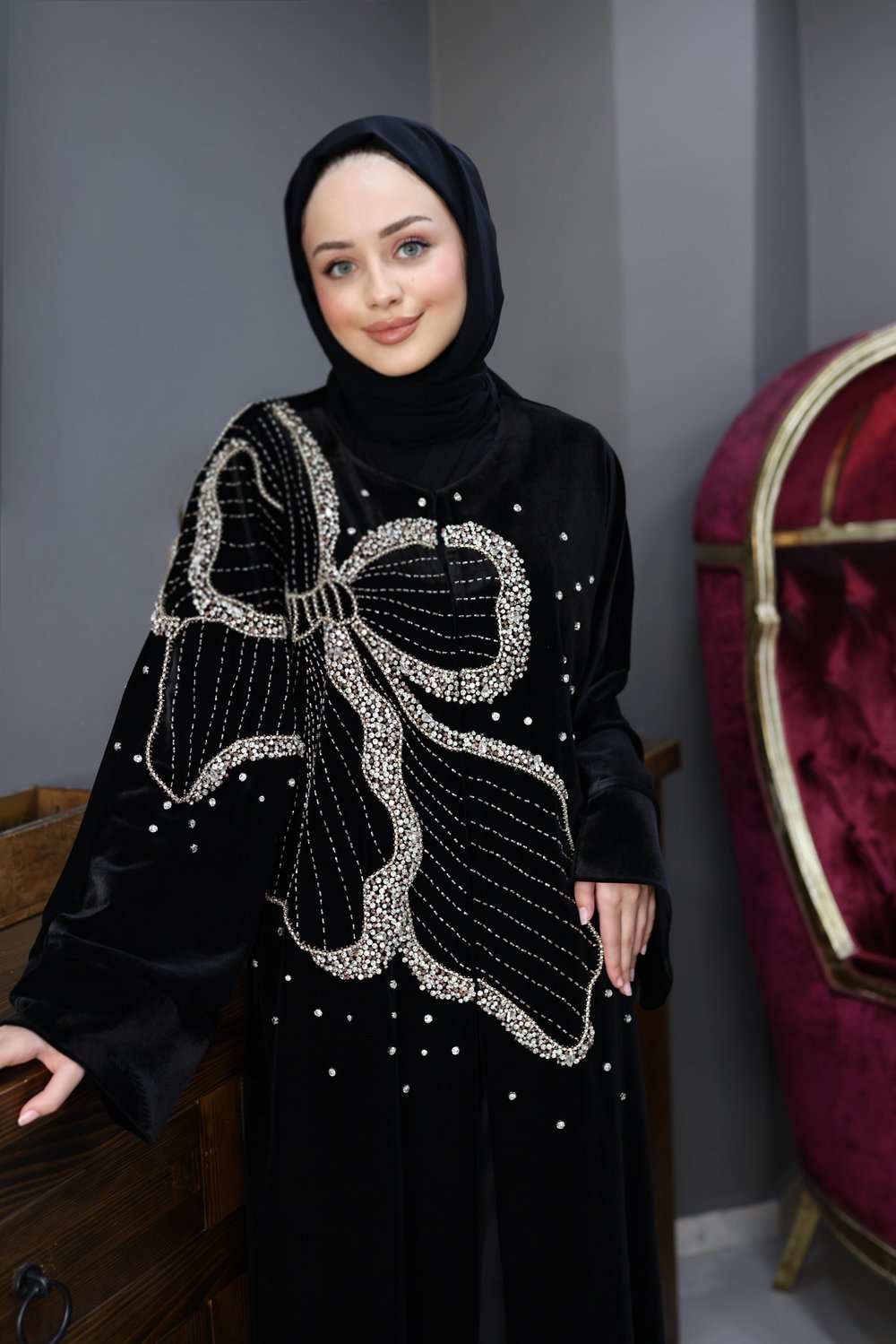 KADİFE ŞAFAK ABAYA