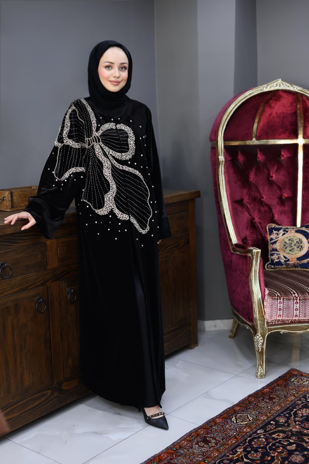 KADİFE ŞAFAK ABAYA