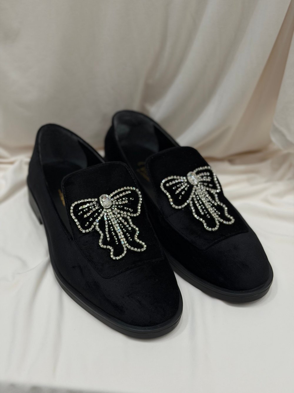ROŞA LOAFER KADİFE AYAKKABI
