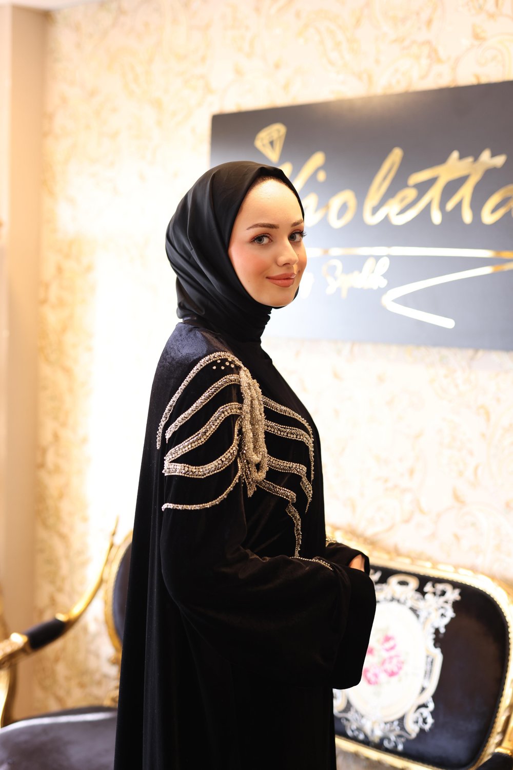 KADİFE ŞİWA ABAYA