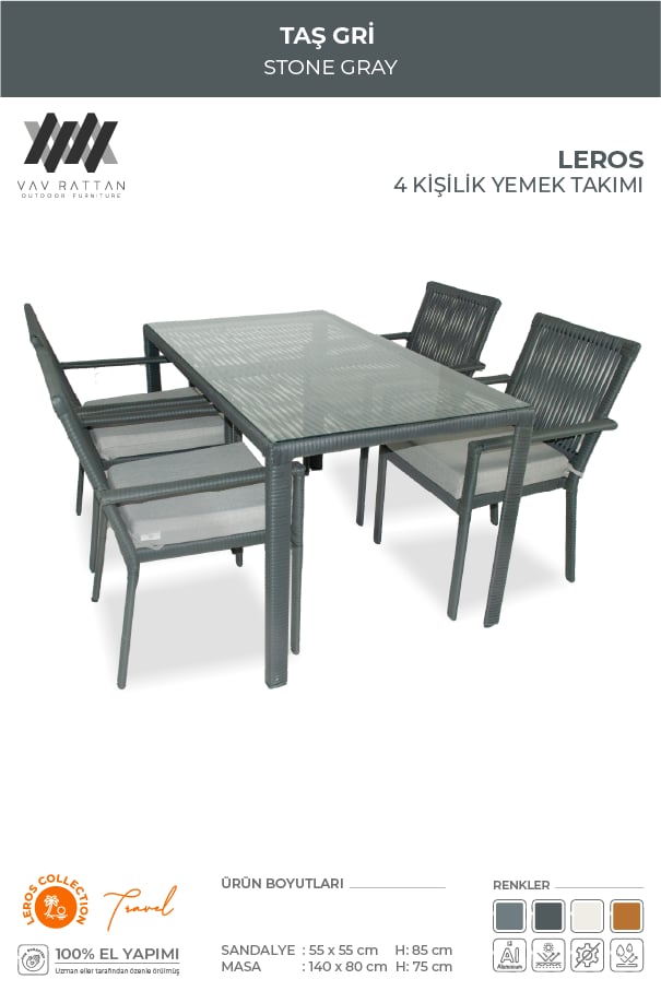 Leros 4 Kişilik Yemek Takımı