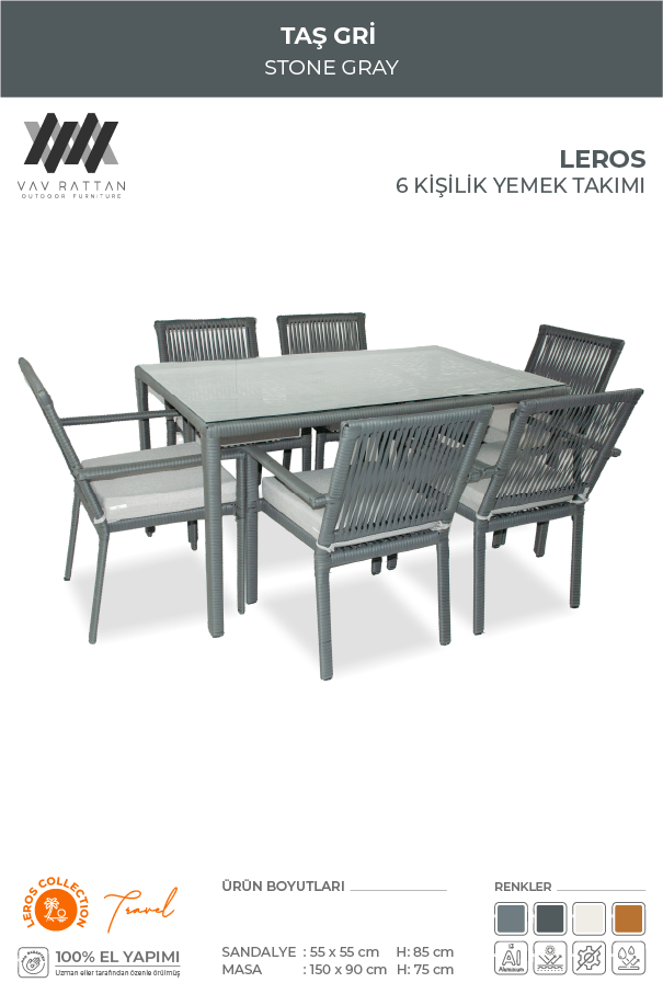 Leros 6 Kişilik Yemek Takımı