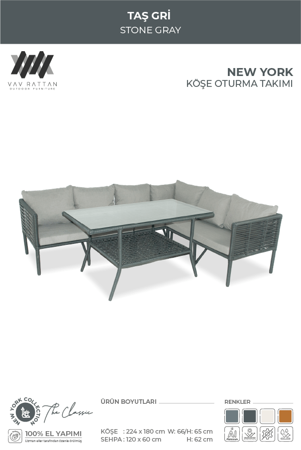 New York Köşe Oturma Takımı