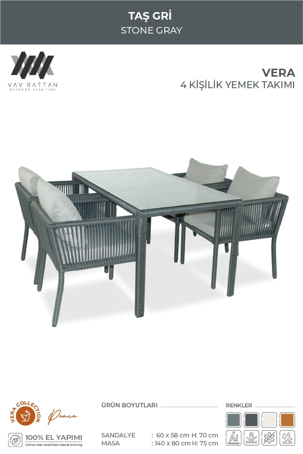 Vera 4 Kişilik Yemek Takımı